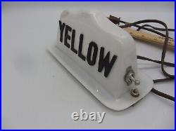 Vintage Taxi Cab Roof Sign Topper Automobile Very Nice