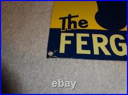 Vintage This Farm Uses The Ferguson System Ford Tractor 15.5 Metal Gas Oil Sign