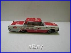 Vintage Toy Coca Cola Taiyo Japanese Tin Litho 1960's Friction 11 Ford Car