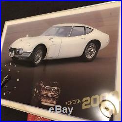 Vintage Toyota 2000GT Dealer Advertisement Sign Clock Art Rare 67 68 69 70 1977