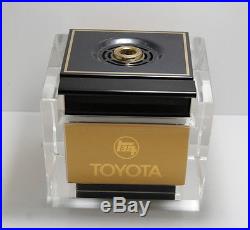 Vintage Toyota Advertising Lucite Table Lighter By Crown Piezo RARE