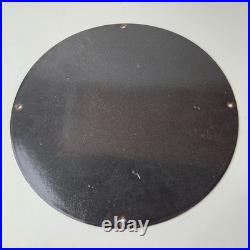 Vintage Triumph Sign Porcelain Automobiles British Mechanic Gas Oil Pump Sign