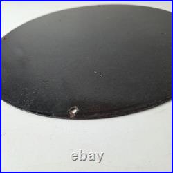 Vintage Triumph Sign Porcelain Automobiles British Mechanic Gas Oil Pump Sign