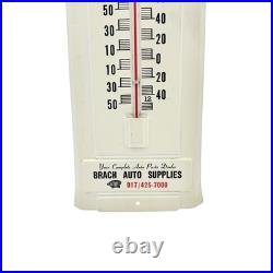 Vintage Trojan Auto Battery Thermometer Advertising Sign WORKING