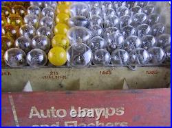 Vintage Tung-Sol Auto Lamps And Flashers Display Case Advertising with Bulbs