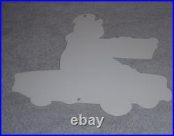 Vintage Turtle Wax Turtle In Convertible 12 Metal Car Wash Gasoline & Oil Sign