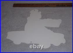 Vintage Turtle Wax Turtle In Convertible 12 Metal Car Wash Gasoline & Oil Sign