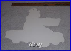 Vintage Turtle Wax Turtle In Convertible 12 Metal Car Wash Gasoline & Oil Sign