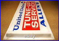 Vintage United Delco Tune Up Service Sign 50 x 28 AC OK GM Dealer Dealership