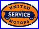 Vintage-United-Motor-Services-Porcelain-Sign-Gas-Station-Pump-Motor-Oil-Auto-01-gnl