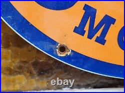 Vintage United Motors Porcelain Sign Old Car Truck Auto Sales Service Garage 17