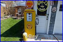 Vintage Unrestored Original Shell Gas Pump Fuel Station Car Auto Collectable