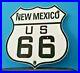 Vintage-Us-Route-66-Porcelain-Gasoline-Auto-New-Mexico-Road-Shield-Sign-01-nej
