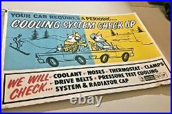 Vintage VTG Original 1968 American Motors Poster Cooling System Check Up LARGE