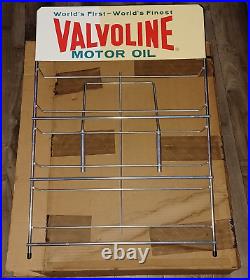 Vintage Valvoline Motor Oil Can Display Rack 25-1/2 x 18 Auto Parts Store
