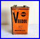 Vintage-Veedol-Motor-Oil-Advertising-Tin-Can-Automobile-Collectibles-TI633-01-ccv