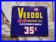 Vintage-Veedol-Porcelain-Sign-Car-Motor-Oil-Lubrication-Service-Garage-35-Cents-01-to