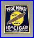 Vintage-Very-Rare-12-Prof-Morse-Cigar-Tobacco-Porcelain-Sign-Car-Gas-Oil-Truck-01-solx