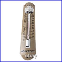 Vintage Volkswagen Automobiles Sign Service Bug Sign on Porcelain Thermometer