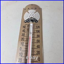 Vintage Volkswagen Automobiles Sign Service Bug Sign on Porcelain Thermometer