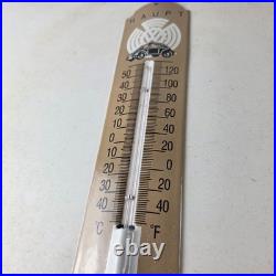 Vintage Volkswagen Automobiles Sign Service Bug Sign on Porcelain Thermometer