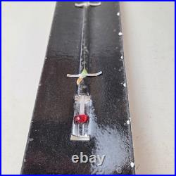 Vintage Volkswagen Automobiles Sign Service Bug Sign on Porcelain Thermometer