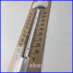 Vintage Volkswagen Automobiles Sign Service Bug Sign on Porcelain Thermometer