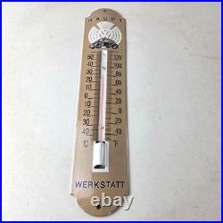 Vintage Volkswagen Automobiles Sign Service Bug Sign on Porcelain Thermometer