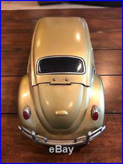 Vintage Volkswagen Beetle Musical Decanter Japan Tin Made (rare!)