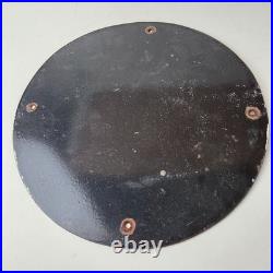 Vintage Volkswagen Sign Porcelain VW Automobile Dealership Parts Gas Pump Sign