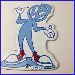 Vintage Volkswagen Sign VW Automobile Dealership Sales Gas Pump Porcelain Sign