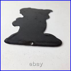 Vintage Volkswagen Sign VW Automobile Dealership Sales Gas Pump Porcelain Sign