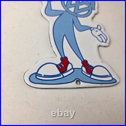 Vintage Volkswagen Sign VW Automobile Dealership Sales Gas Pump Porcelain Sign