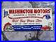 Vintage-Washington-Motors-Used-Cars-Porcelain-Sign-Motor-Oil-Auto-Sales-10x4-5-01-rsmd