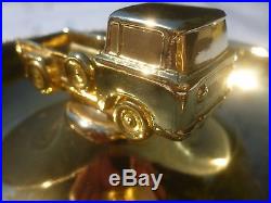 Vintage Willy's Jeep FC170 Truck Rare Metal Toy 22K Gold Mascot Model Accessory