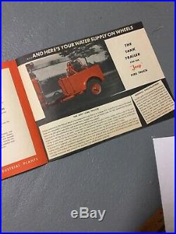 Vintage Willys Jeep Firetruck Brochure CJ2a