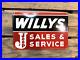 Vintage-Willys-Jeep-Sales-Service-Motor-Oil-Porcelain-Gas-Pump-Station-Sign-01-aufu