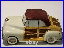 Vintage Woody Car Omnibus Fitz & Floyd Woody Ceramic Cookie Jar 1993 Mancave