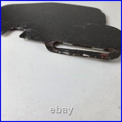 Vintage Yellowstone Park License Plate Topper Sign Ad on Automobile Topper