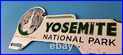 Vintage Yosemite California License Plate Topper Sign Ad on Automobile Topper