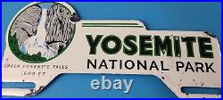 Vintage Yosemite California License Plate Topper Sign Ad on Automobile Topper