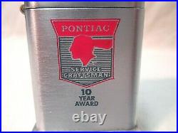 Vintage Zippo Barcroft Table Lighter Pontiac Service Craftsman 10 Year Award