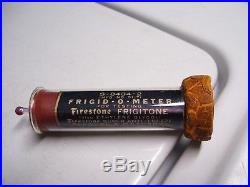 Vintage automobile Firestone tester gauge auto part gm ford chevy thermometer