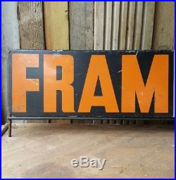 Vintage barn find Fram filter service not enamel mancave garage sign