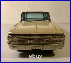 Vintage early 60's Tin Lithograph 1961 Ford Country Squire Woody Station Wagon