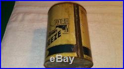 Vintage ford antifreeze rare oil can car graphics