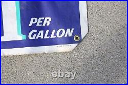 Vintage gas station auto Trek Anti Freeze Sign Advertising canvas cloth banner