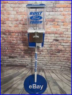 Vintage gumball machine FORD theme candy machine with metal stand free ship