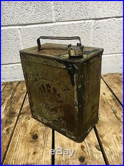 Vintage oil can, Rare Vintage Military petrol can, 2 Gallon