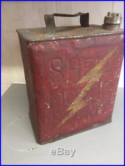 Vintage shell 2 gallon petrol can shell raceing